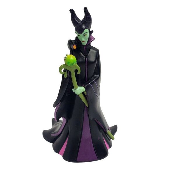 Disney Maleficent Villan Sleeping Beauty Diablo & Staff Figure Cake Toppers 3.5" - Picture 1 of 5